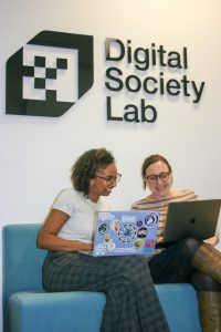 Anwar Sheluchin and Joanna Massie in the lab