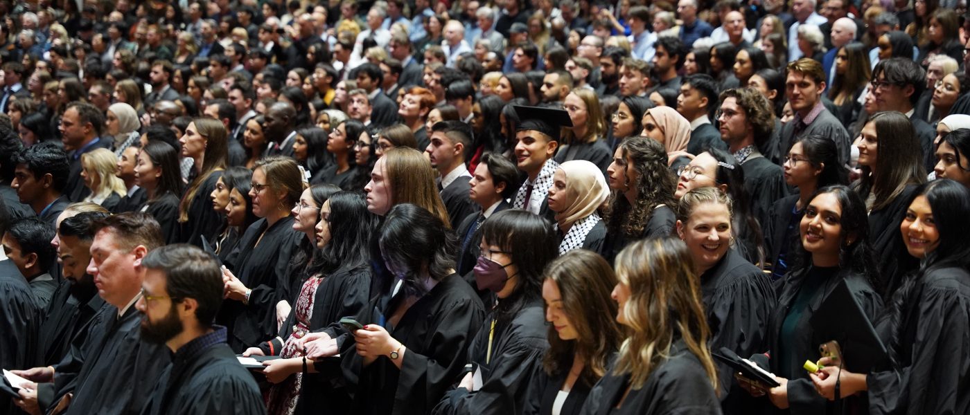 The audience at convocation