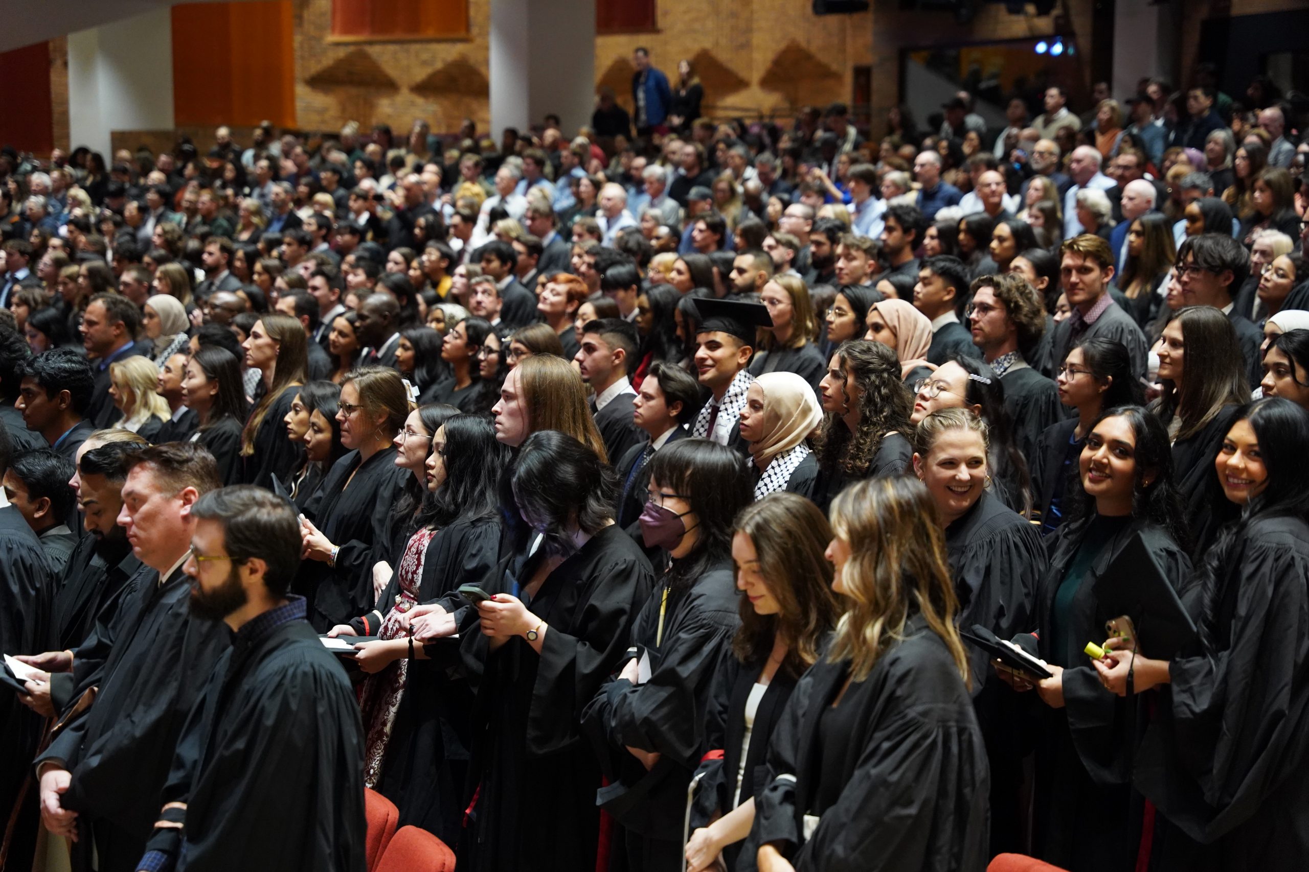 The audience at convocation