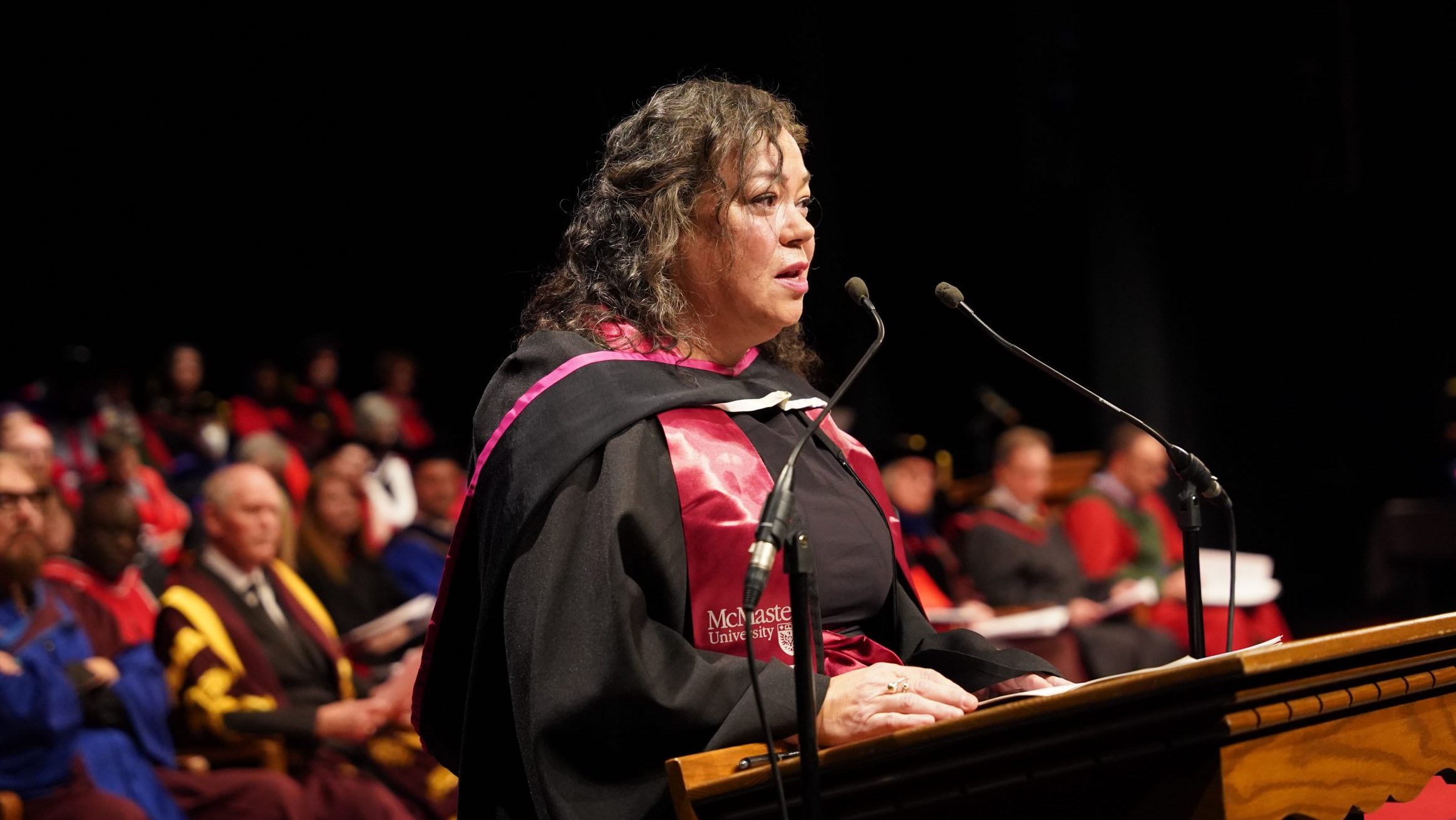 Ralph onstage at convocation